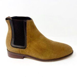 Thursday Boot Co Womens Honey Suede Duchess Handcrafted Bootie